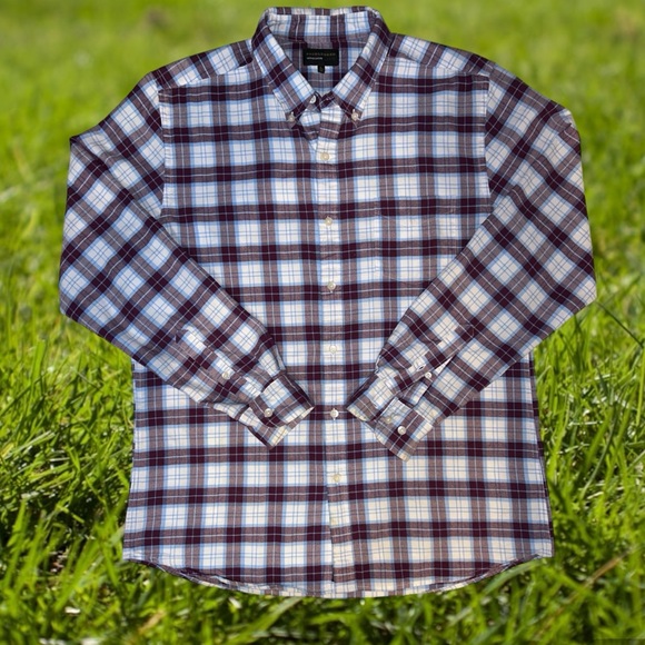Saddlebred Other - Saddlebred soft comfortable 100% cotton casual plaid button down long sleeve